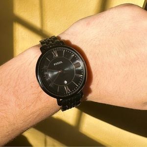 Black Fossil Watch - Women’s